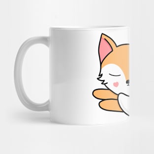 Cute sleeping fox. Mug